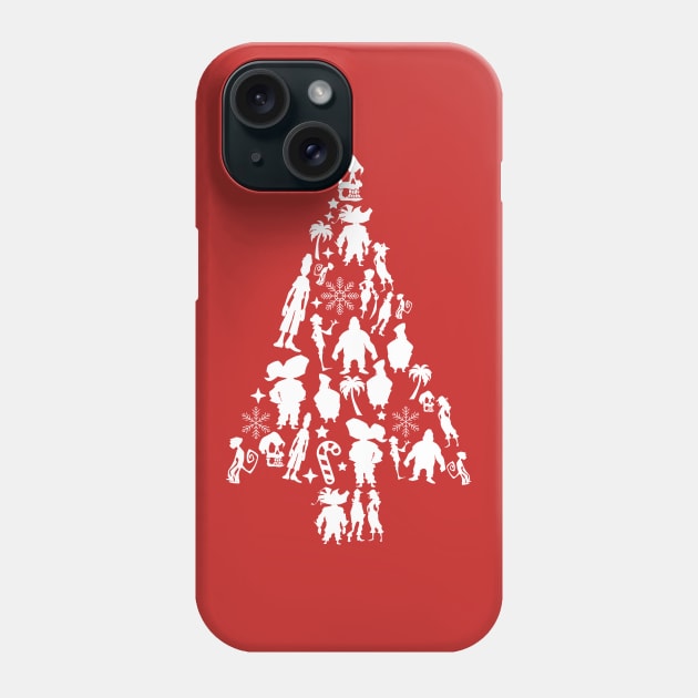 Monkey Island Christmas Tree Silhouette Phone Case by Rebus28