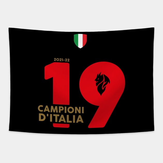 Champions of Italy 2022 - Best Selling Design Tapestry by Zercohotu