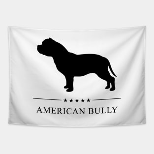 American Bully Black Silhouette Tapestry