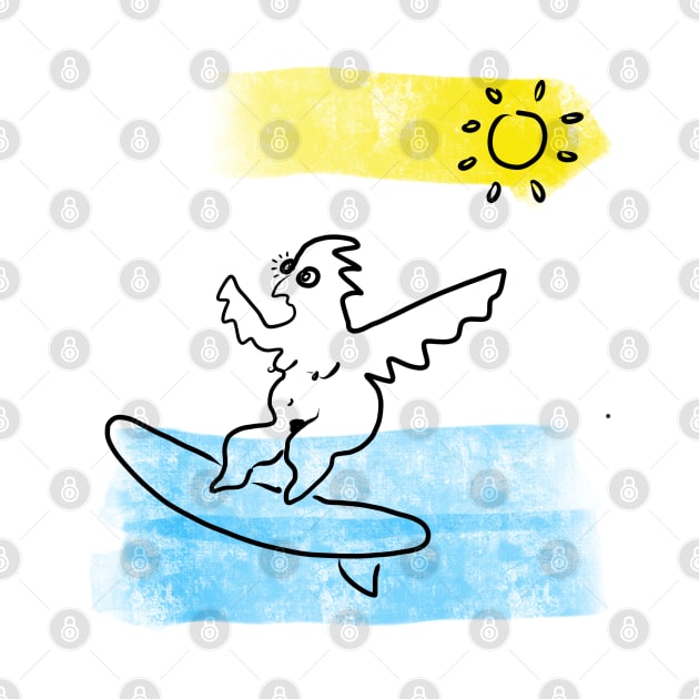 chicken surfer by Angel Rivas