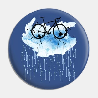 watercolor bicycle Pin