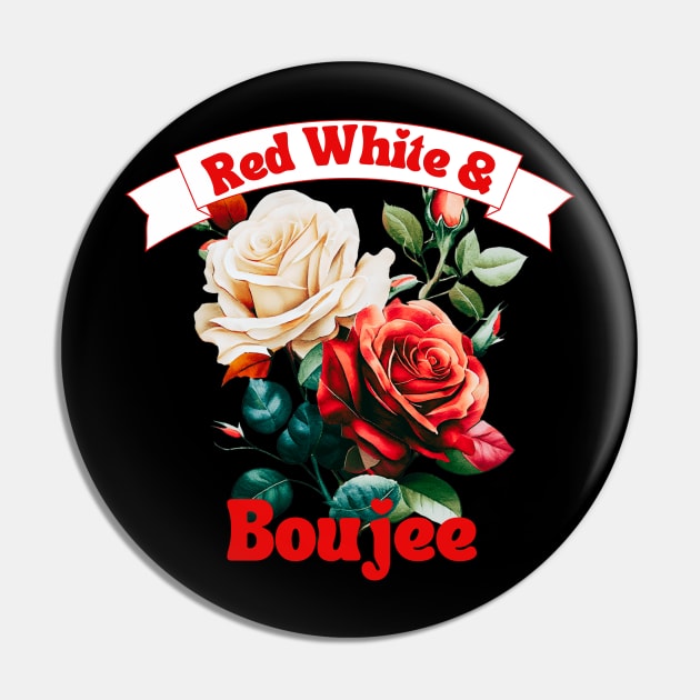 Red White & Boujee Pin by Queen of the Minivan