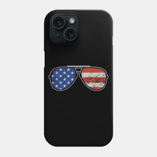 Stars and Stripes American Sunglasses Gift Phone Case