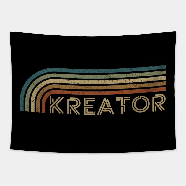 Kreator Retro Stripes Tapestry by paintallday