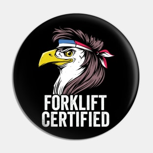 Forklift Certified Funny Forklift Driver Pin