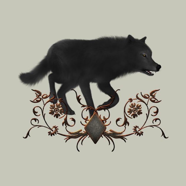 Awesome black wolf by Nicky2342