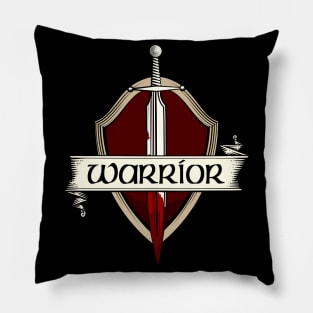 Sword Warrior Coat Of Arms Medieval Sword Fight Pillow