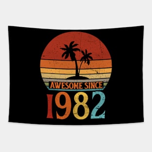 Awesome Since 1982 40th Birthday Vintage Retro 40 Years Tapestry