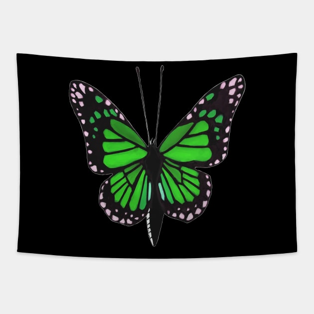 Butterfly 02o, transparent background Tapestry by kensor