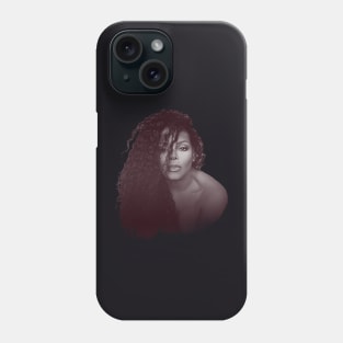 Janet Black Vintage Phone Case