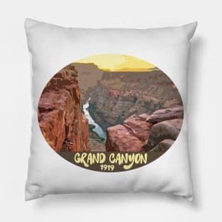 Grand Canyon Arizona map Grand Canyon photo Arizona tourism Pillow