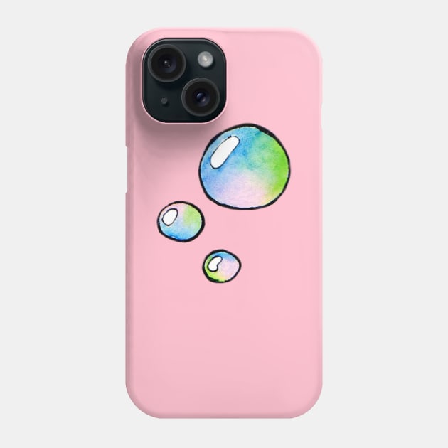 Three Little Bubbles Phone Case by aliciapicotez