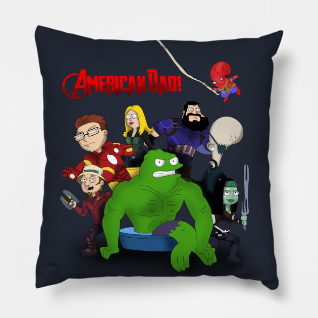 American Dad Pillow by The_Moose_Art