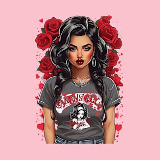 Cute Gangster Chola: Spreading Love with Attitude! - Valentine's T-Shirt