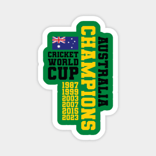 Cricket World Cup Champs - AUS Magnet