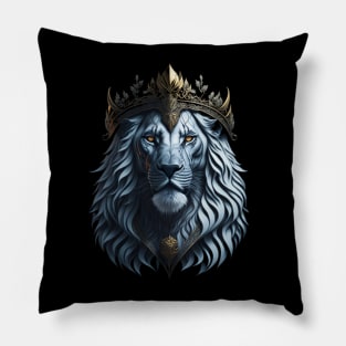 The Golden Crowned Lion Pillow