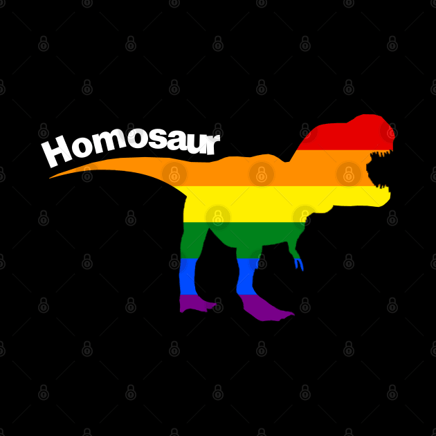 LGBT-Rex - Gay Pride Dinosaur by CottonGarb