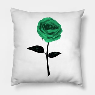 Green Rose / Light Clothes Pillow