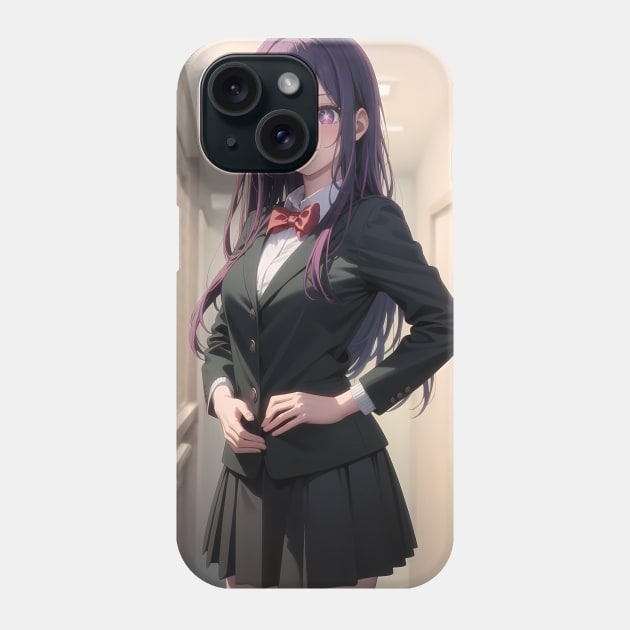 Oshi No Ko In A Black Suit Phone Case by yevomoine