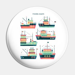 FISHING BOATS Pin