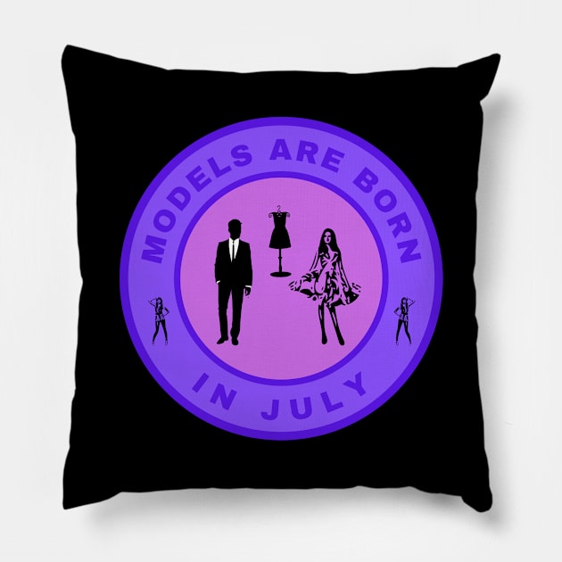 Models are born in July alternate design Pillow by InspiredCreative