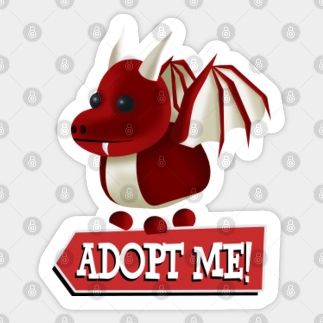 Adopt Me Roblox Dragon Adopt Me Dragon Sticker Teepublic - dragon decal roblox