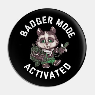 Astronaut Badger Pin