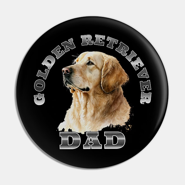 Golden Retriever Dad Pin by MEWRCH