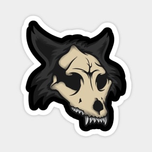 Wolf skull grey Magnet