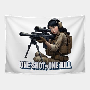 Sniper Girl Tapestry