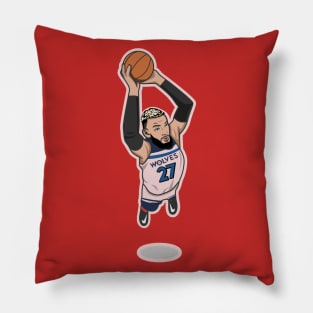 rudy gobert cartoon style Pillow