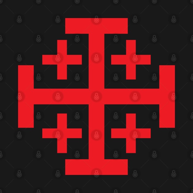 Jerusalem Cross (red) by PabloDeChenez