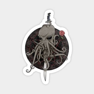 The Cthulhu Red Rose Magnet