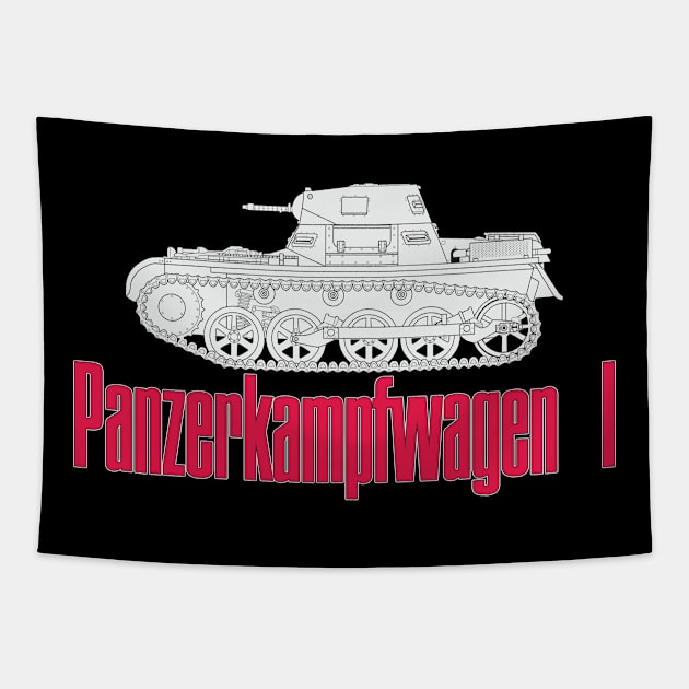 German light tank Pz-I Tapestry by FAawRay