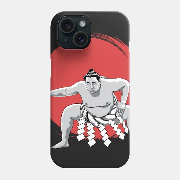 Japanese Sumo Wrestler t-shirt Phone Case by philerup