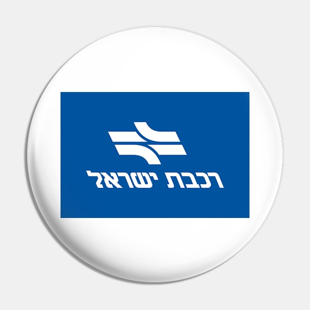 Flag of Israel Railways (Israel) Pin by Ziggy's