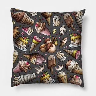 Cartoon Hand-drawn Dessert Pattern Pillow