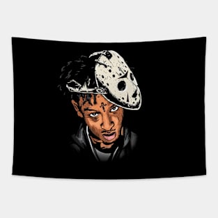 21 Savage Mask Tapestry