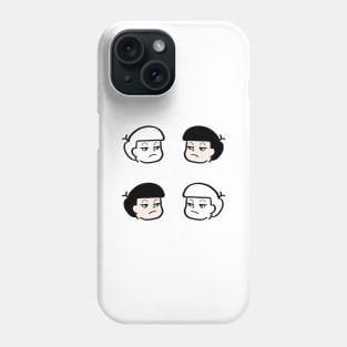 Not amused reaction face Phone Case