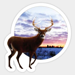 Fuzzy Deer Family Stickers by Funny Sticker World