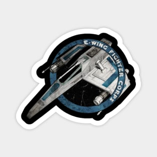 E - WING FIGHTER CORPS BLUE ONE Magnet