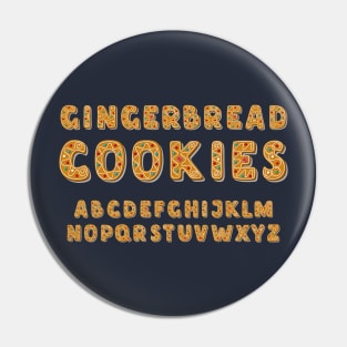 alphabet gingerbread cookies Pin