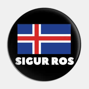 Sigur Ros white flag Pin