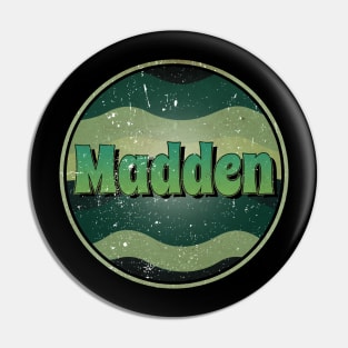 Classic Name Madden Vintage Styles Christmas Purple 70s 80s 90s Pin