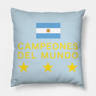 Argentina campeones del mundo 2022 world cup champions Pillow