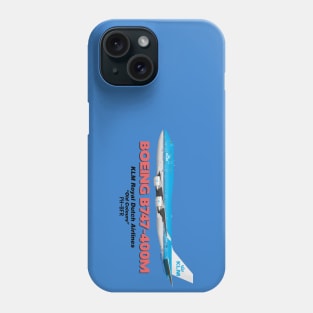 Boeing B747-400M - KLM Royal Dutch Airlines "Old Colours" Phone Case