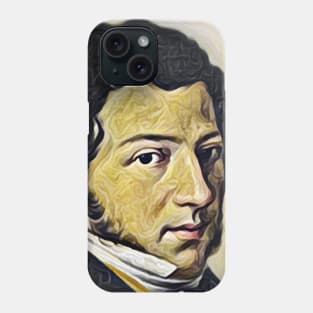 Gioachino Rossini Yellow Portrait | Gioachino Rossini Artwork 9 Phone Case