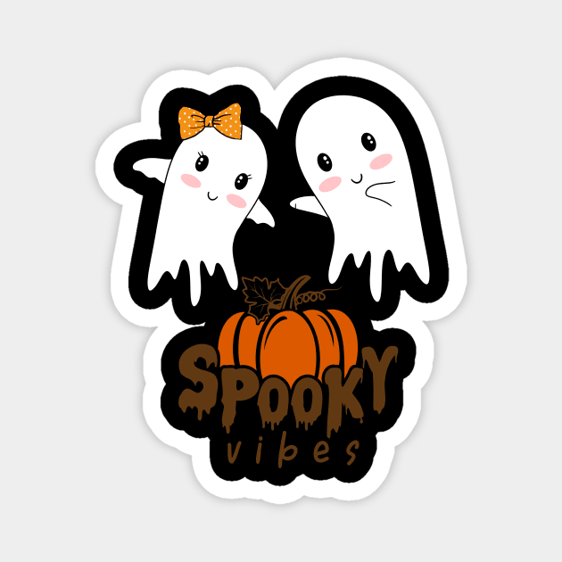 Spooky Vibes Magnet by Nanouche