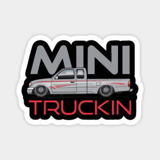 Mini Truckin-Silver Magnet