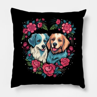 Akbash Couple Valentine Pillow